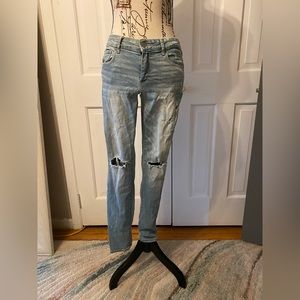 Abercrombie & Fitch distressed denim, size 6
